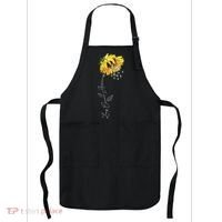 Lung Cancer Awareness Sunflower Apron thumb 0