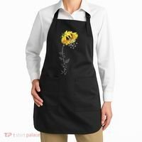 Lung Cancer Awareness Sunflower Apron thumb 2