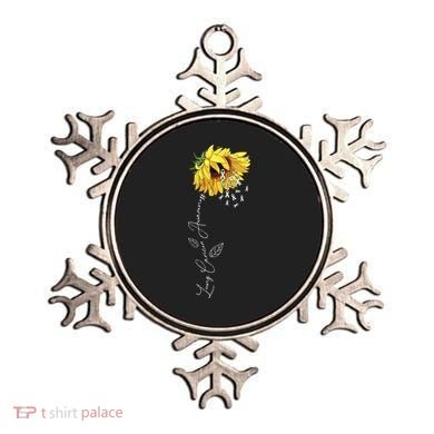 Lung Cancer Awareness Sunflower Ornament