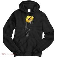 Lung Cancer Awareness Sunflower Tie Dye Hoodie thumb 0