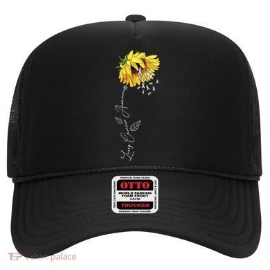 Lung Cancer Awareness Sunflower Hat