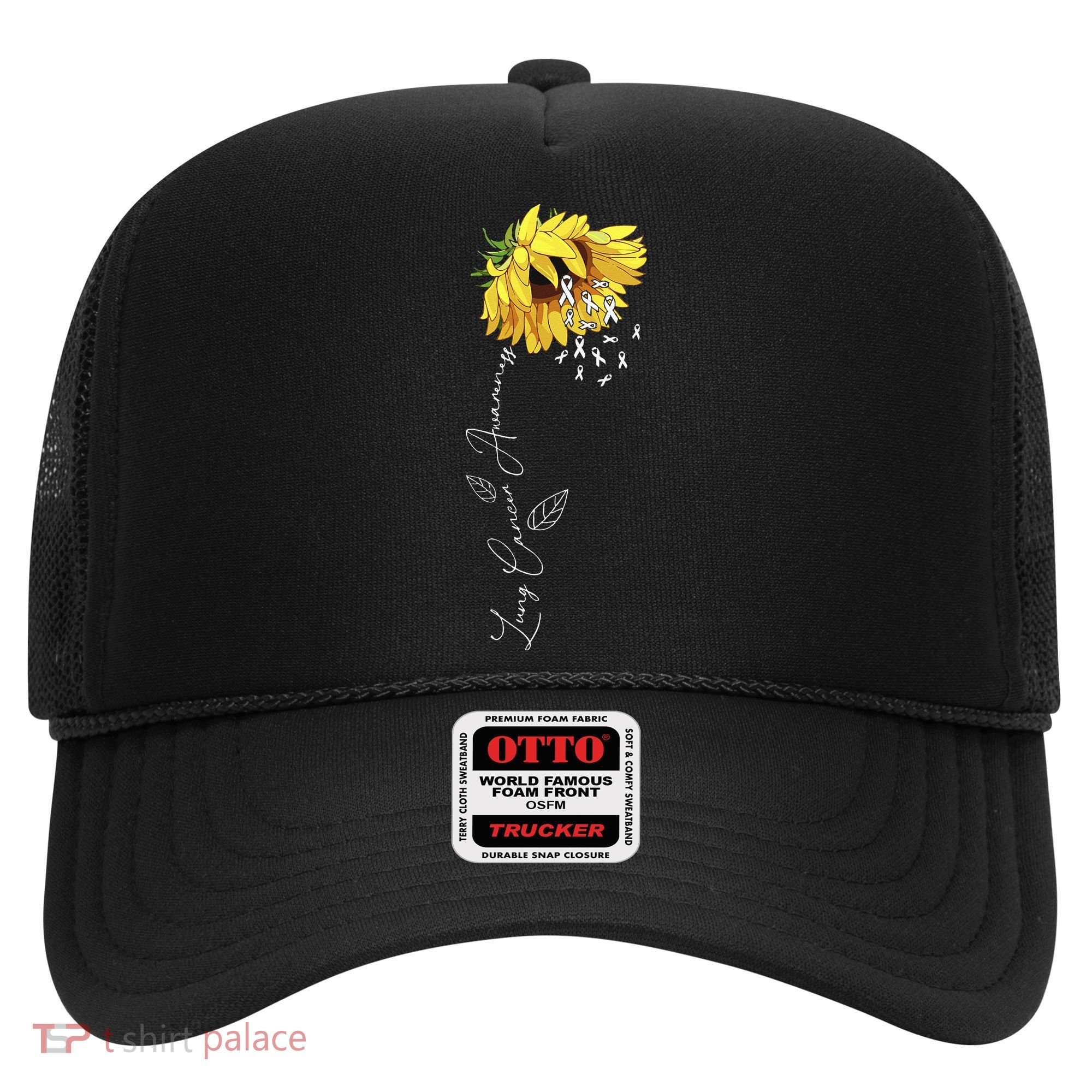 Lung Cancer Awareness Sunflower Hat