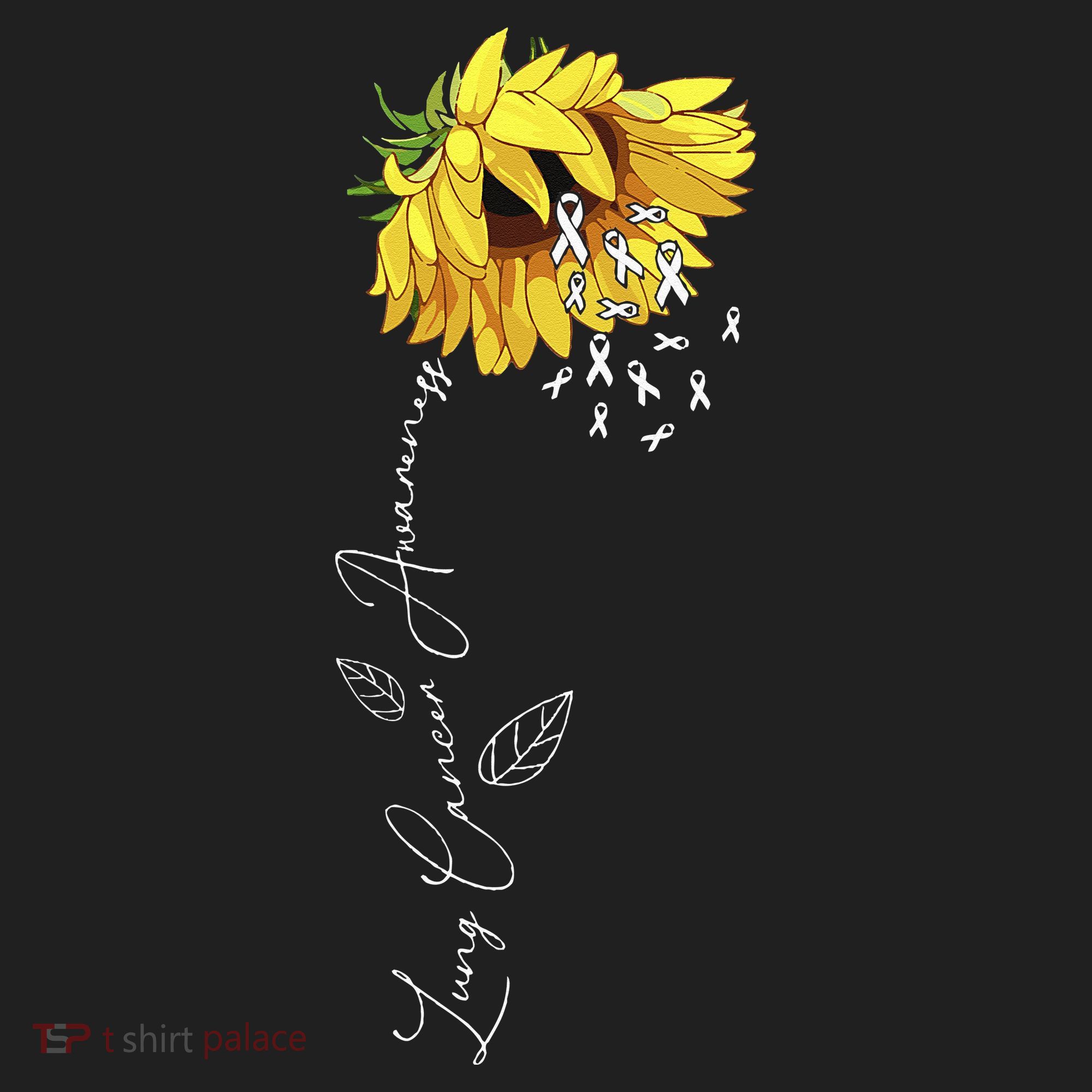 Lung Cancer Awareness Sunflower Hat