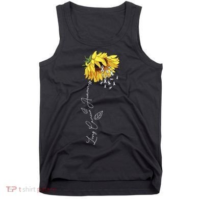 Lung Cancer Awareness Sunflower Tank Top