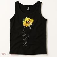 Lung Cancer Awareness Sunflower Tank Top thumb 2
