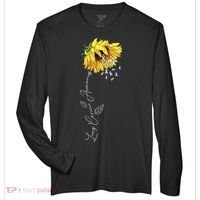 Lung Cancer Awareness Sunflower Zone Performance Long-Sleeve T-Shirt thumb 0