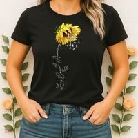 Lung Cancer Awareness Sunflower Women's T-Shirt thumb 2