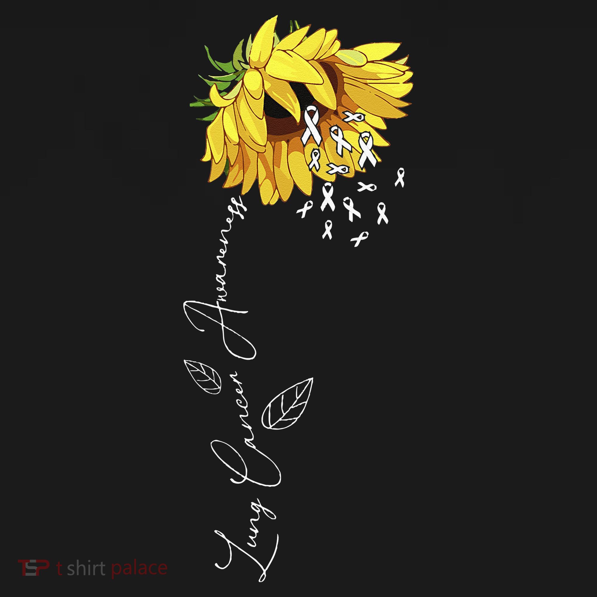 Lung Cancer Awareness Sunflower Kids Hoodie