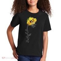 Lung Cancer Awareness Sunflower Kids T-Shirt thumb 2