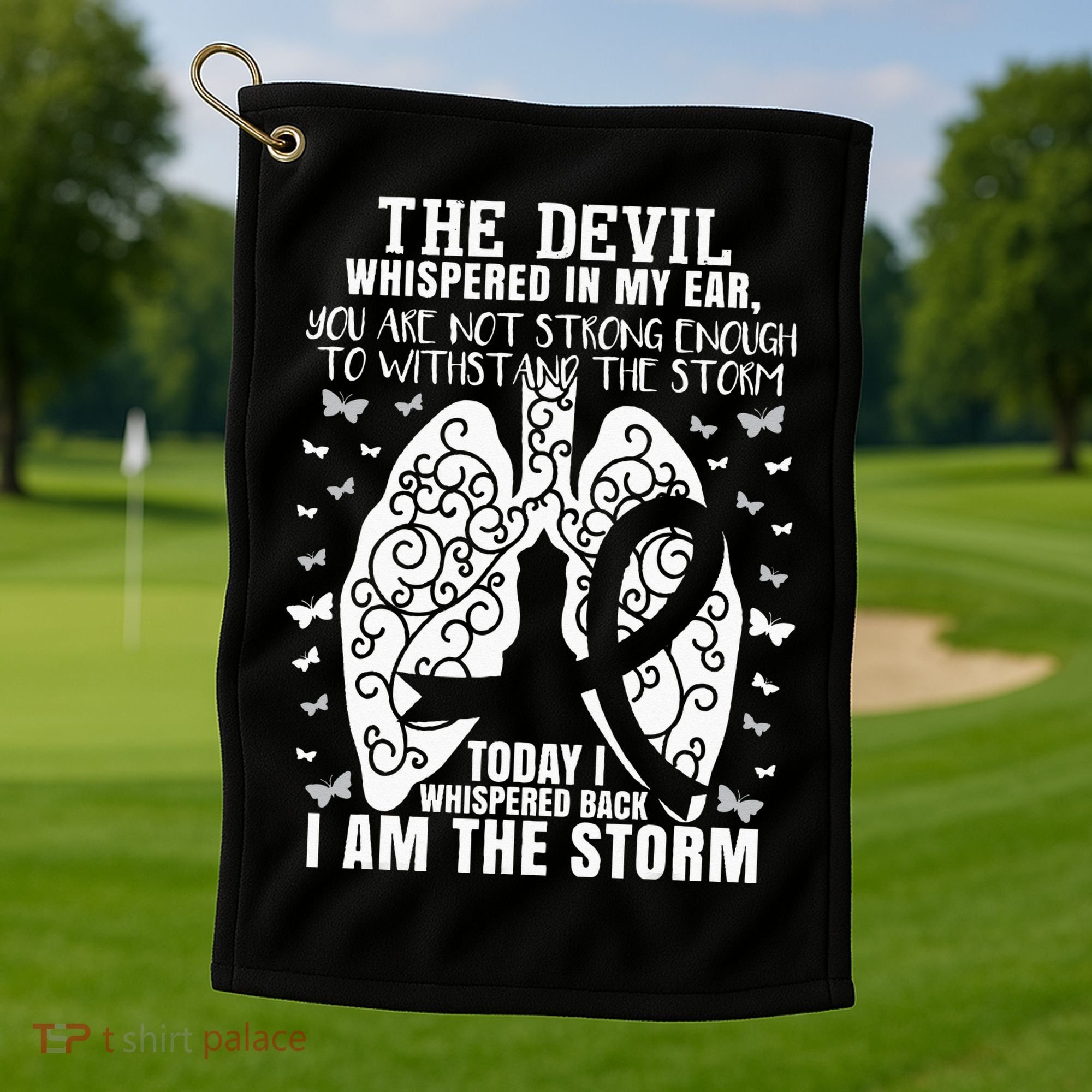 Lung Cancer Awareness Golf Towel