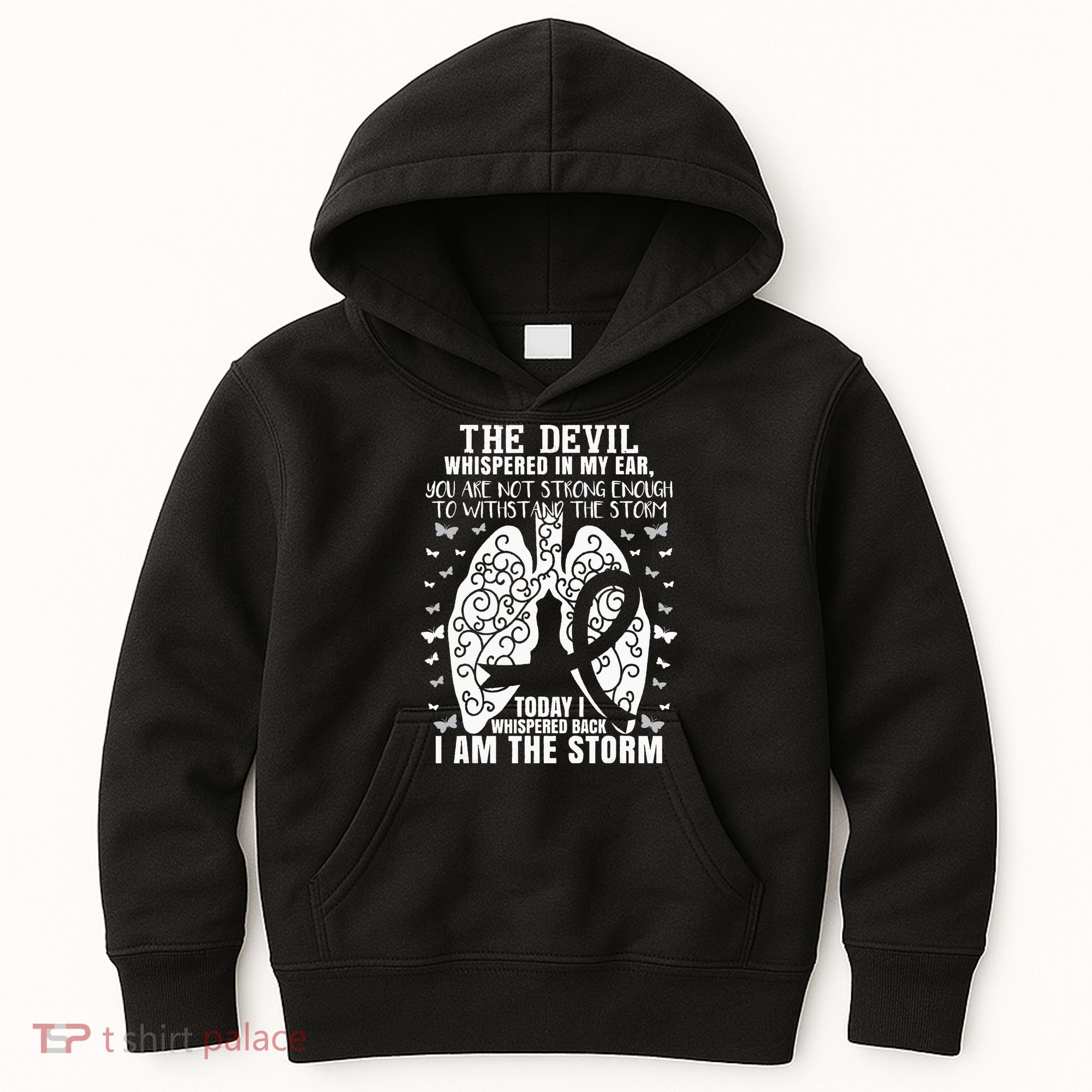Lung Cancer Awareness Kids Hoodie