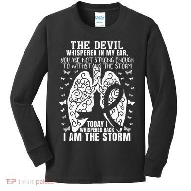 Lung Cancer Awareness Kids Long Sleeve Shirt
