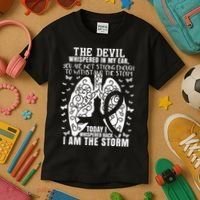 Lung Cancer Awareness Kids T-Shirt thumb 3