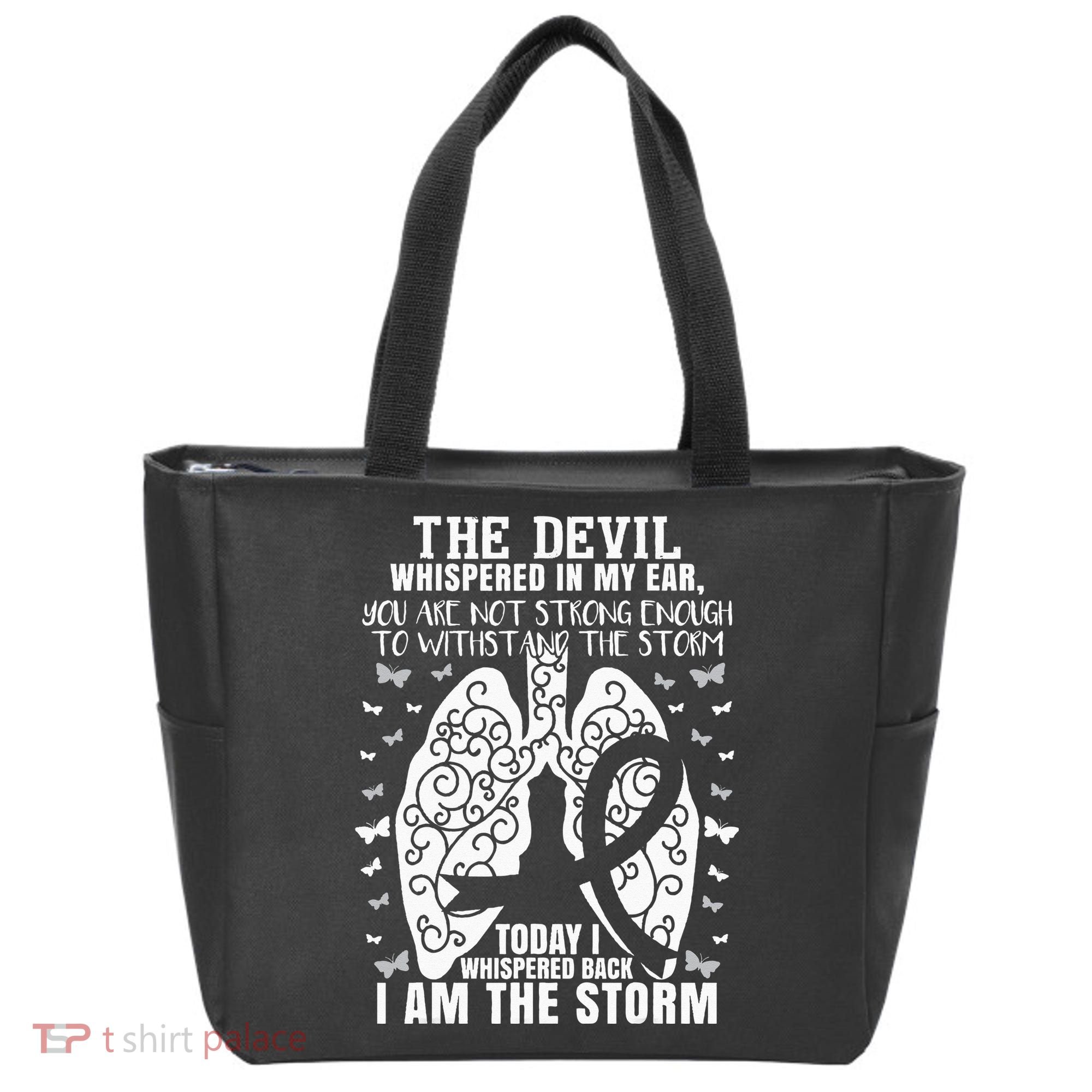 Lung Cancer Awareness Tote Bag
