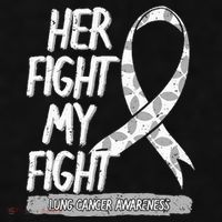 Lung Cancer Awareness White Ribbon Carcinoma Patient Gift Ladies PosiCharge Tri-Blend Wicking Tank thumb 2