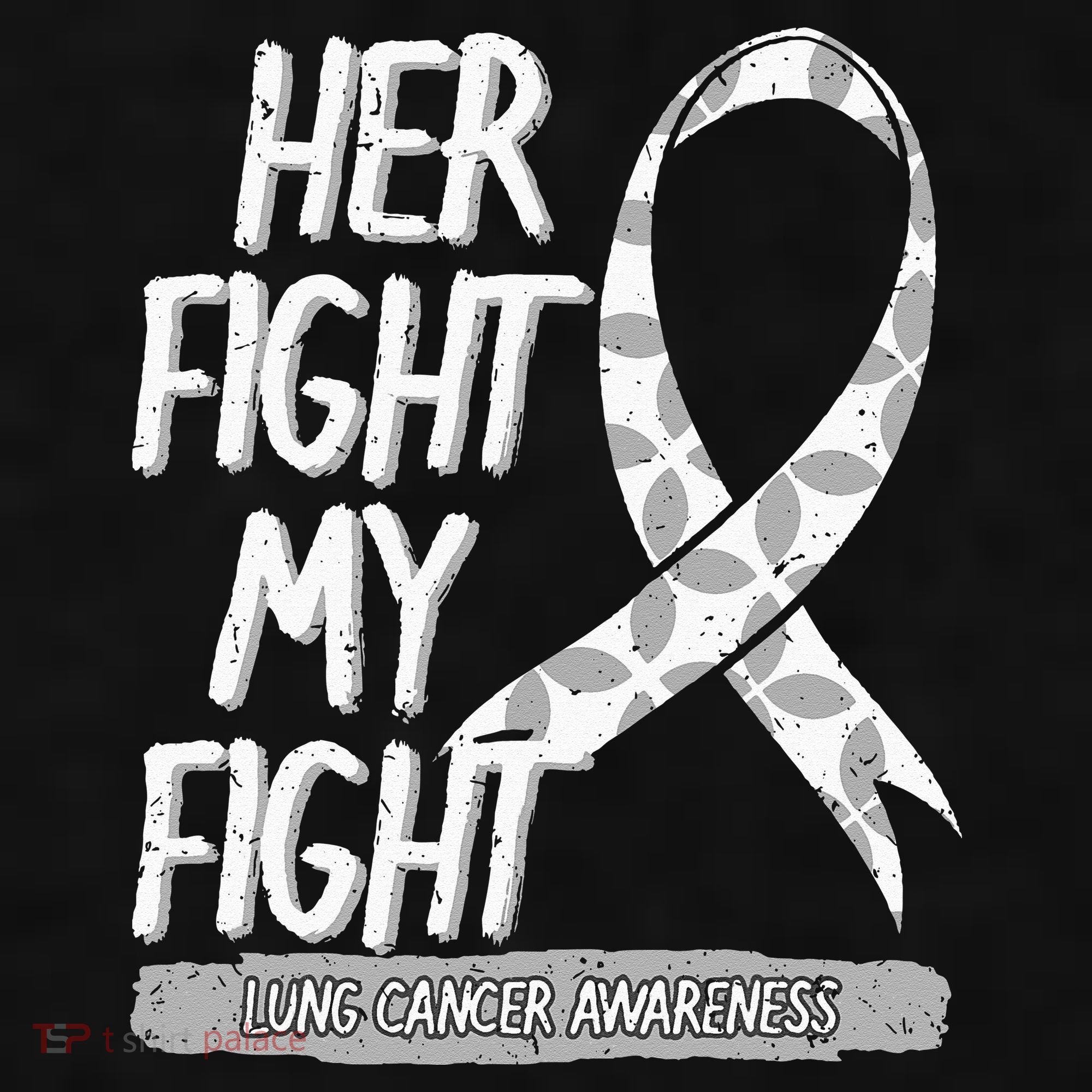 Lung Cancer Awareness White Ribbon Carcinoma Patient Gift Ladies PosiCharge Tri-Blend Wicking Tank