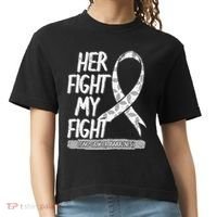 Lung Cancer Awareness White Ribbon Carcinoma Patient Gift Comfort Colors Boxy T-Shirt thumb 0
