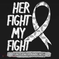 Lung Cancer Awareness White Ribbon Carcinoma Patient Gift Mousepad thumb 1