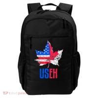 Leaf Canadian American Flag Funny Canada Patriotic Backpack thumb 0