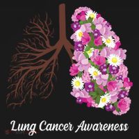 Lung Cancer Awareness Floral Coaster thumb 2