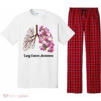 Lung Cancer Awareness Floral Pajama Set thumb 0