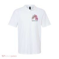 Lung Cancer Awareness Floral Polo thumb 0