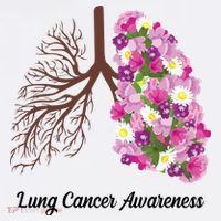 Lung Cancer Awareness Floral Hat thumb 2