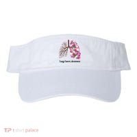 Lung Cancer Awareness Floral Visor thumb 0