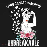 Lung Cancer Awareness Warrior Unbreakable Strong Gift Women's Hoodie thumb 2