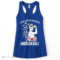 Lung Cancer Awareness Warrior Unbreakable Strong Gift Women's Tank Top thumb 0