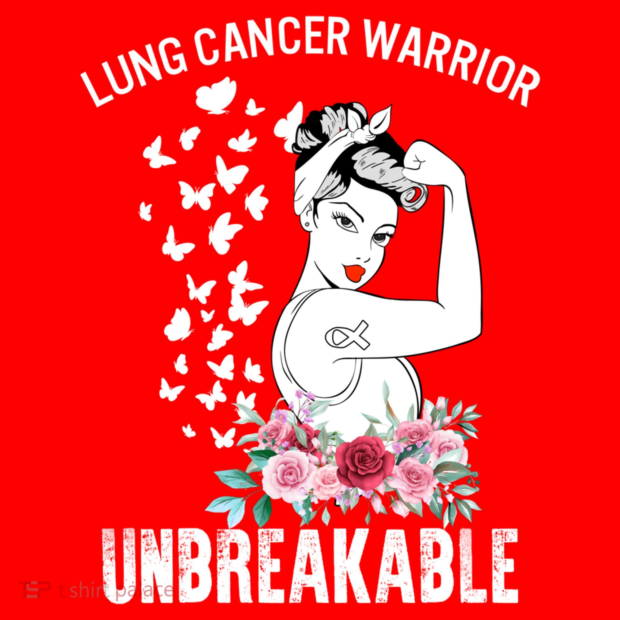 Lung Cancer Awareness Warrior Unbreakable Strong Gift Santa Hat