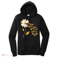 Leukemia Cancer Awareness Orange Ribbon Daisy Flower Women's Hoodie thumb 0