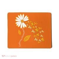 Leukemia Cancer Awareness Orange Ribbon Daisy Flower Mousepad thumb 0