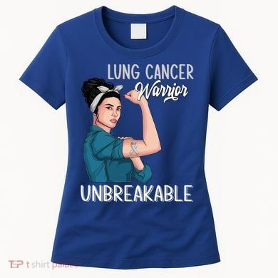 Lung Cancer Awareness Warrior Unbreakable Support Gift Women's T-Shirt