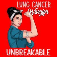 Lung Cancer Awareness Warrior Unbreakable Support Gift Santa Hat thumb 1