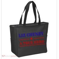 Liz Cheney A True Hero Tote Bag thumb 2