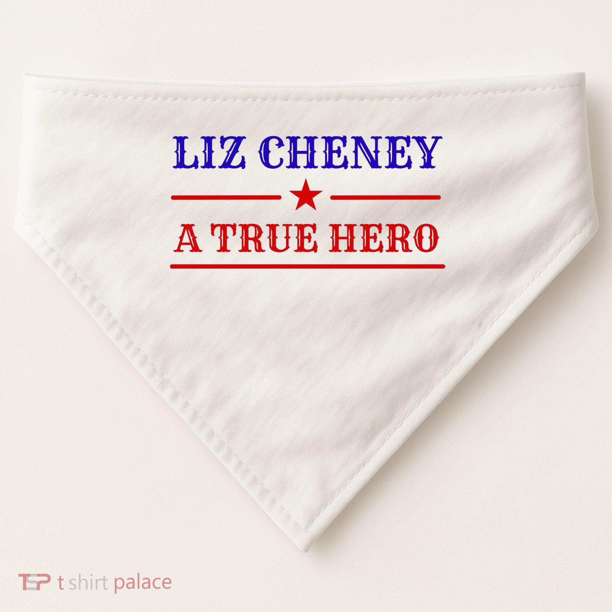 Liz Cheney A True Hero USA-Made Doggie Bandana
