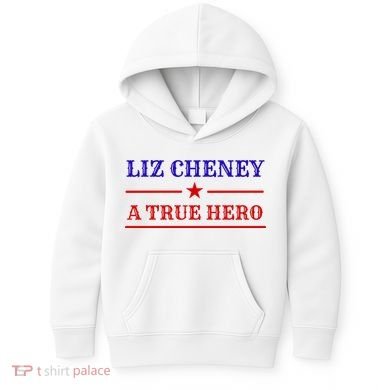 Liz Cheney A True Hero Kids Hoodie