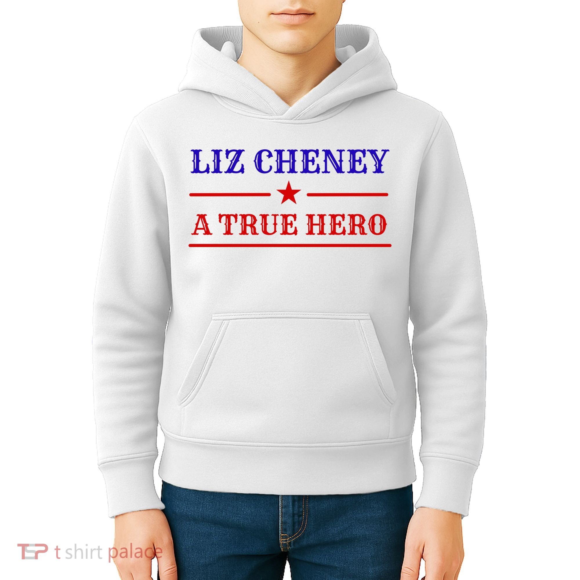 Liz Cheney A True Hero Kids Hoodie