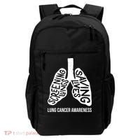 Lung Cancer Awareness Saving Lives Backpack thumb 0