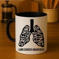 Lung Cancer Awareness Saving Lives Coffee Mug thumb 4