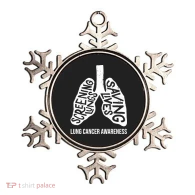Lung Cancer Awareness Saving Lives Ornament