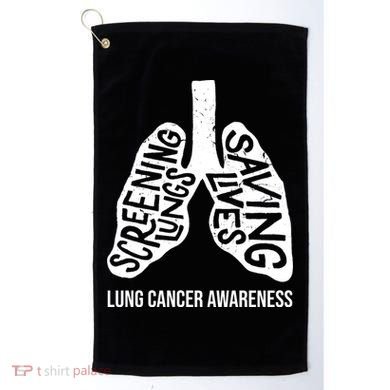 Lung Cancer Awareness Saving Lives Golf Towel