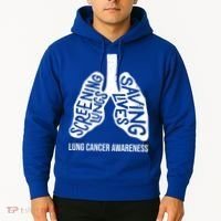 Lung Cancer Awareness Saving Lives Hoodie thumb 2