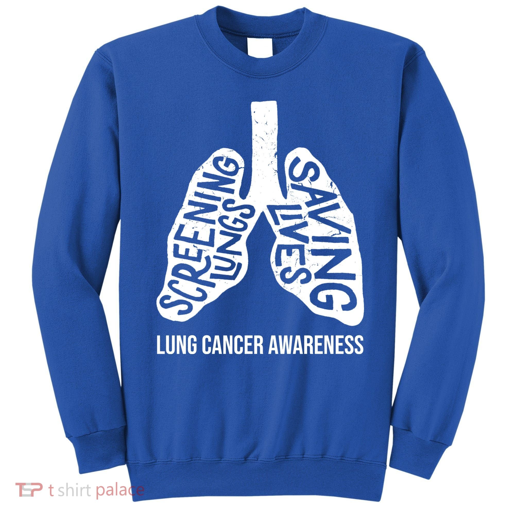 Lung Cancer Awareness Saving Lives Sweatshirt