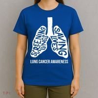Lung Cancer Awareness Saving Lives T-Shirt thumb 4
