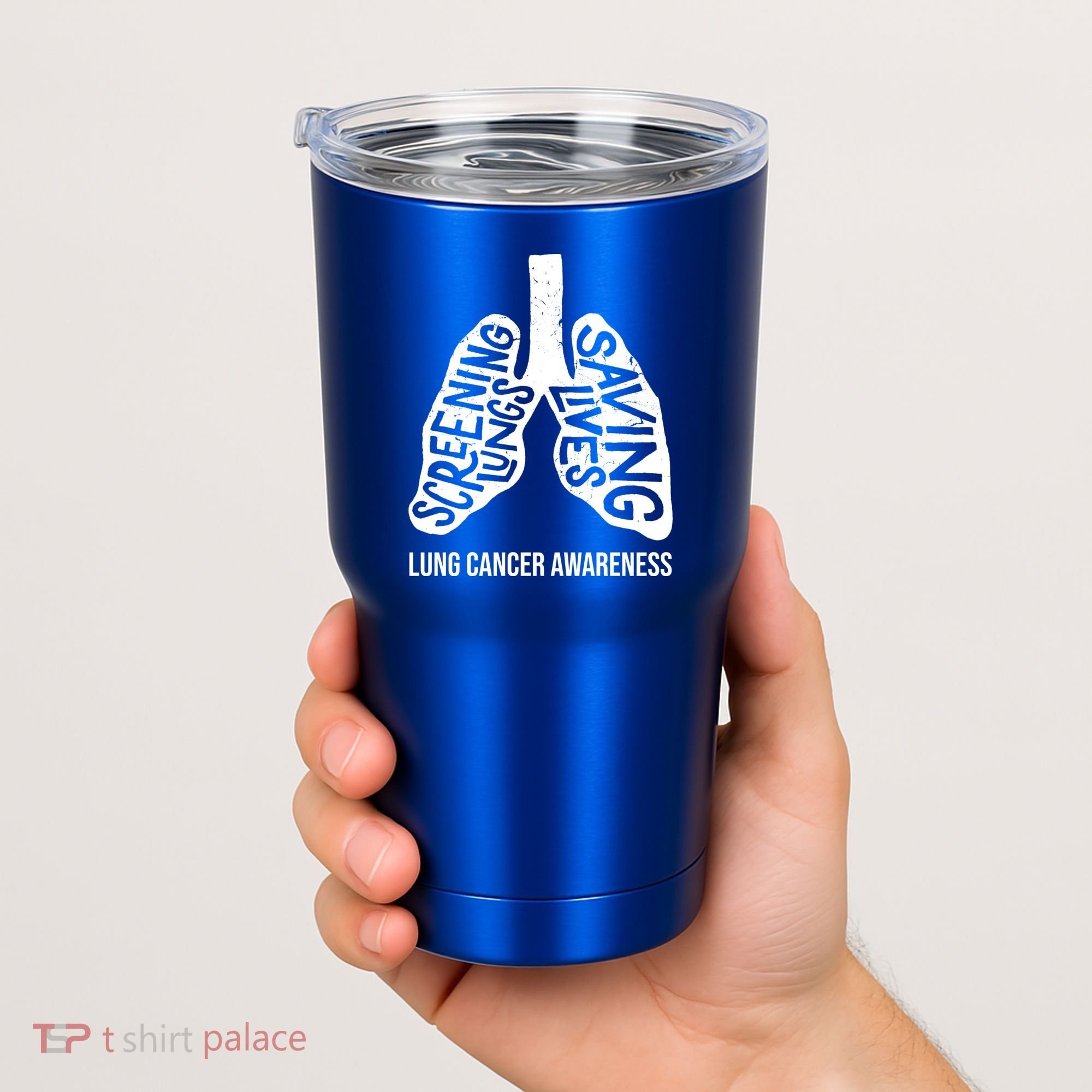 Lung Cancer Awareness Saving Lives Tumbler