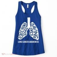 Lung Cancer Awareness Saving Lives Women's Tank Top thumb 0