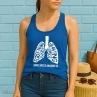 Lung Cancer Awareness Saving Lives Women's Tank Top thumb 2