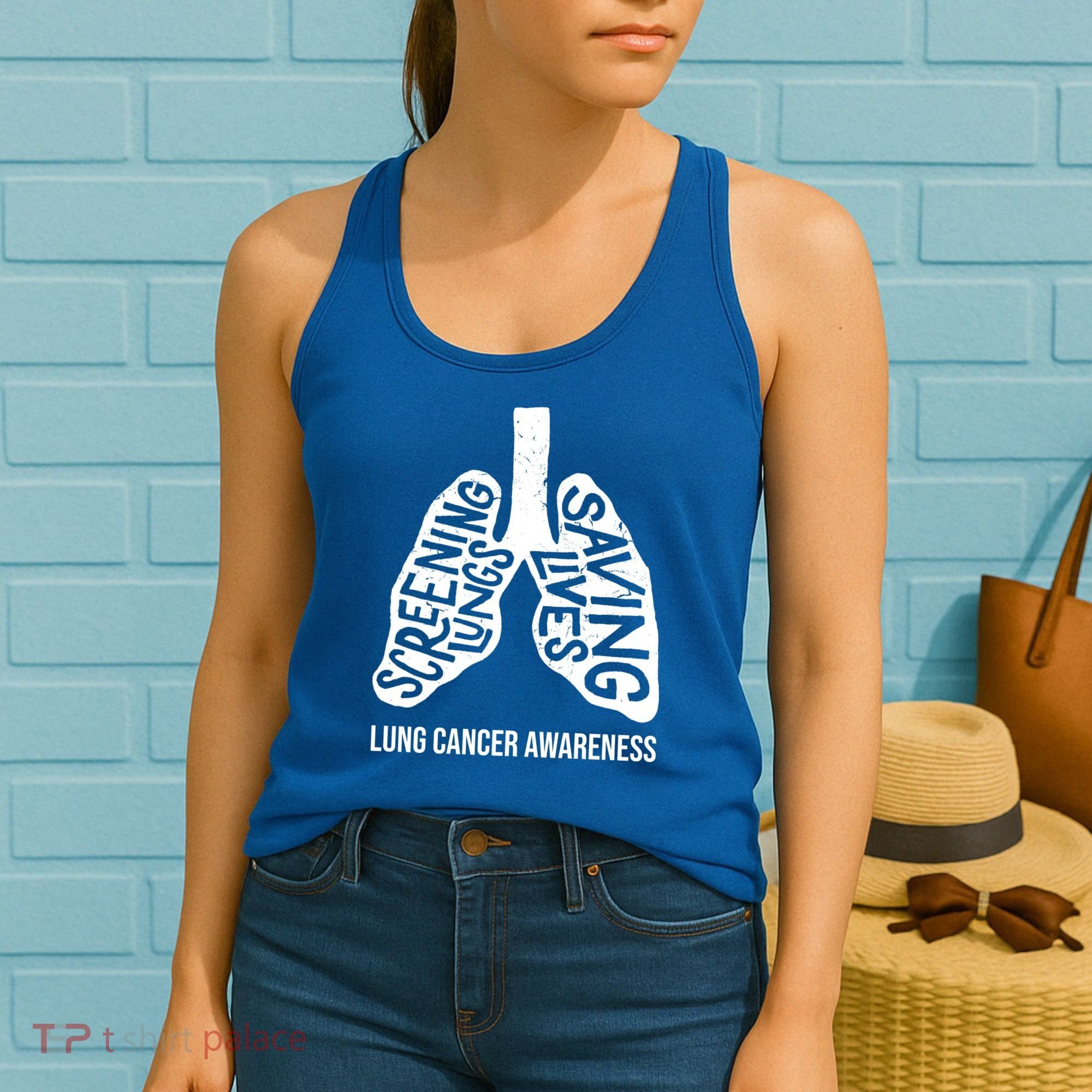 Lung Cancer Awareness Saving Lives Women's Tank Top